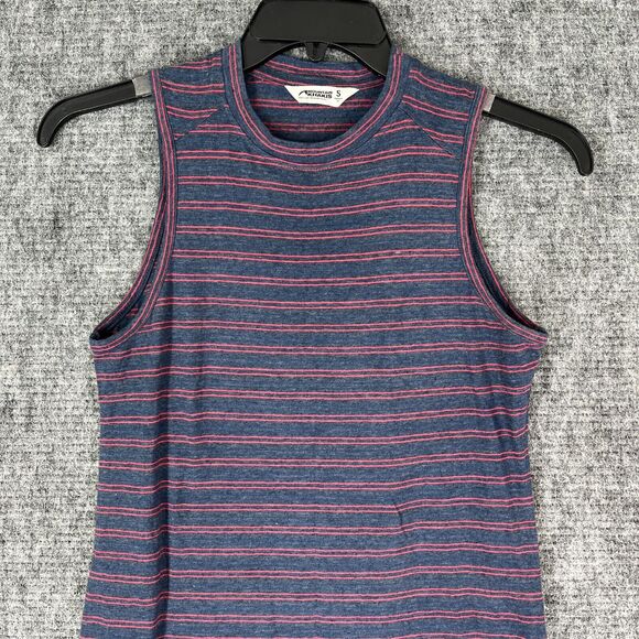 Mountain Khakis Dress Womens Small Relaxed Fit‎ Maxi Striped Sleeveless Blue - Picture 3 of 12